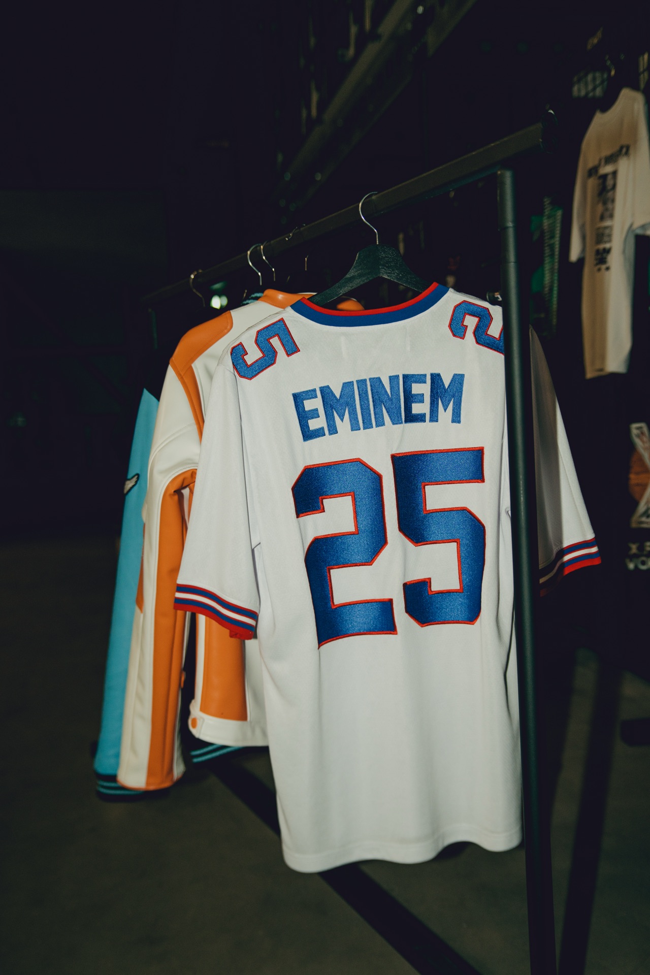 Eminem 25 Years of Slim Shady varsity jersey — front view