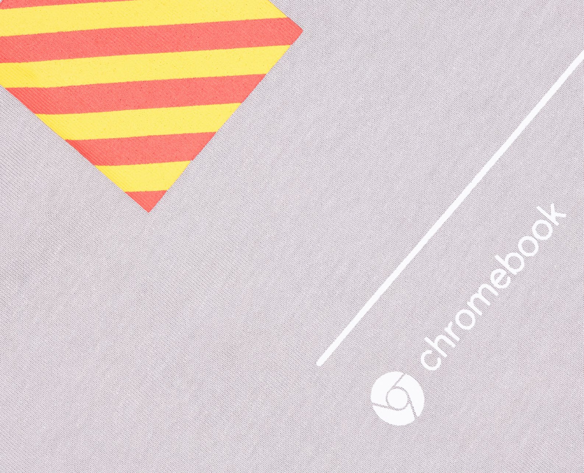 Chromebook arrow detail with chrome logo