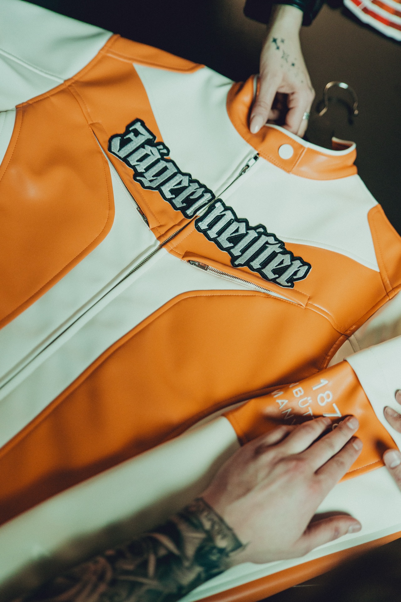 Jägermeister orange racing jacket